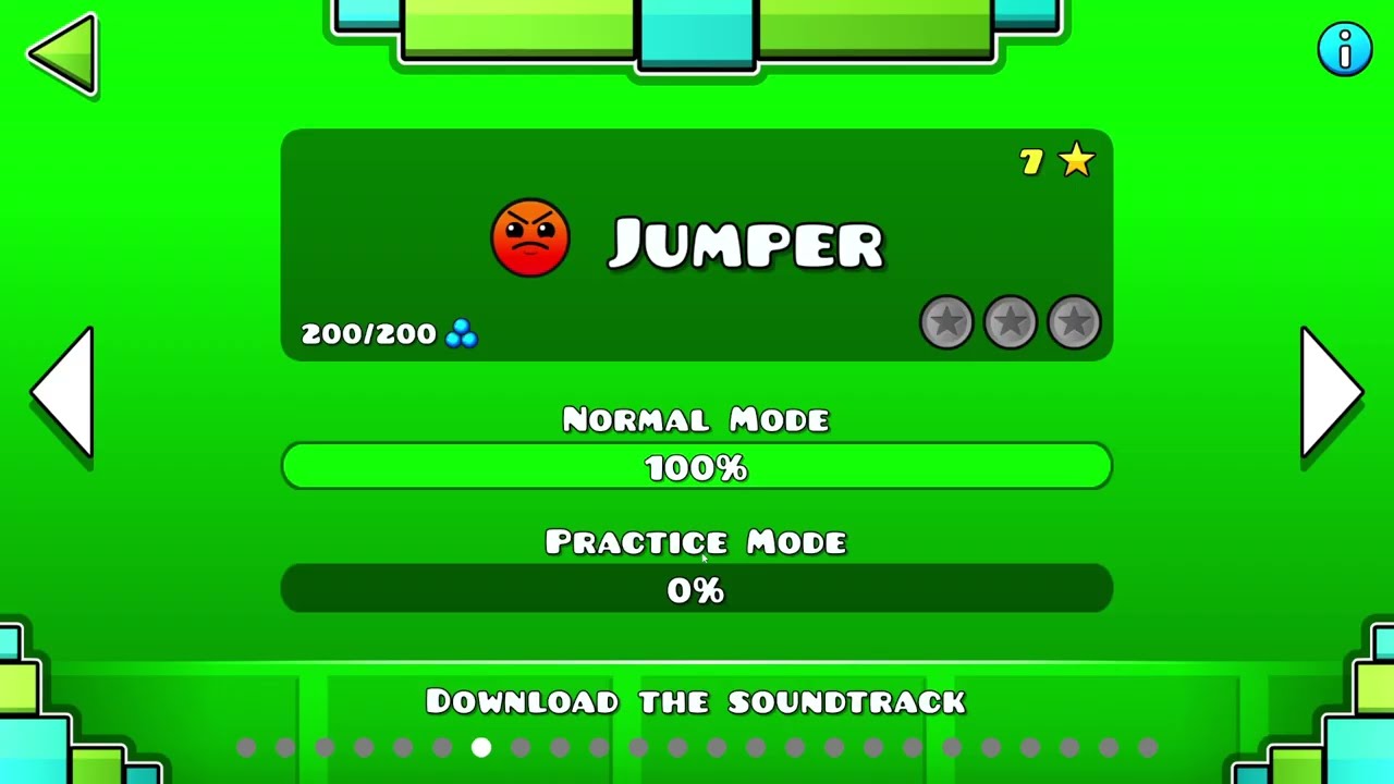Beating Jumper. Geometry Dash.