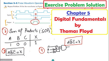 Exercise Problem Pulse Waveform Operations, Chapter 5 Solution Digital Fundamentals by Thomas Floyd