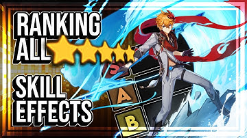 Rangschikking van alle 5-sterrenvaardigheidsanimaties