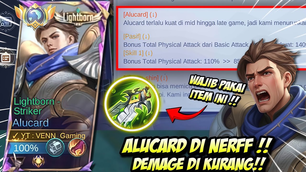 ALUCARD DI NERF‼️APAKAH ALUCARD MASIH OP??? - Mobile legends 