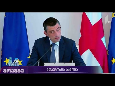 განცხადებები მთავრობის სხდომაზე