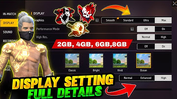 free fire display settings | Pro Player Display Setting | Free Fire New Setting | free fire setting