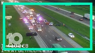 Crash involving deputy slows traffic on I-4