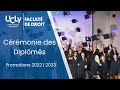 Crmonie des diplms de la facult de droit  ucly  promotions 20222023