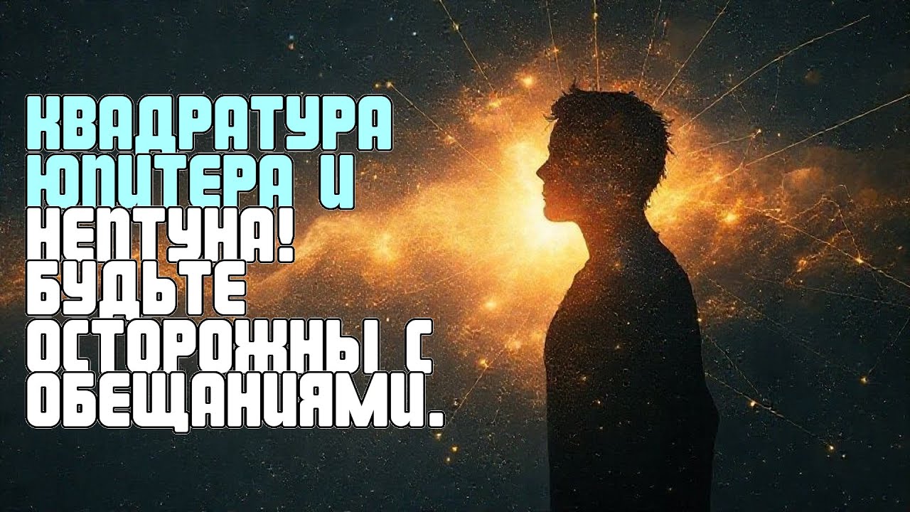 КВАДРАТУРА ЮПИТЕРА И НЕПТУНА! БУДЬТЕ ОСТОРОЖНЫ С ОБЕЩАНИЯМИ