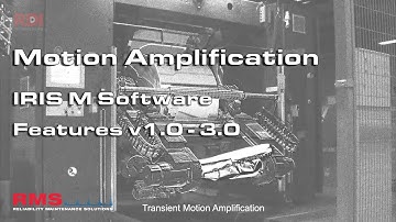 Motion Amplification - IRIS M Software - Features v1.0 - 3.0