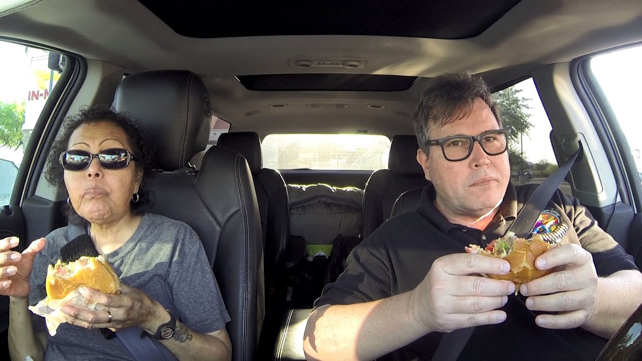 Eating without Onions at In-N-Out Burger, 1978 E Ajo Way, Tucson, Arizona, 22 April 2020, GOPR0405,