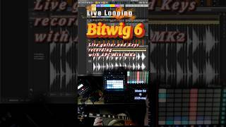 LIVE LOOPING with BITWIG and AKAI APC mini MK2 #shorts #music #daw #keys #guitar #live ##recording