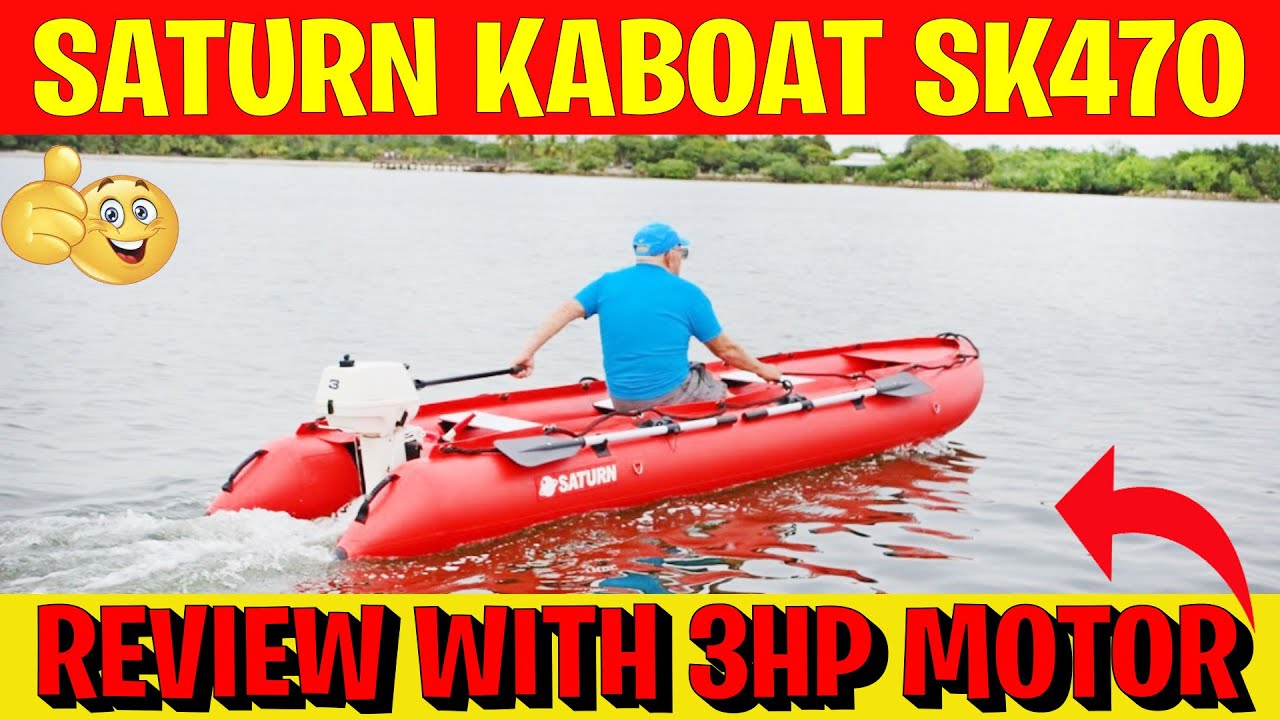 15' KaBoat SK470 with 3HP outboard motor - YouTube