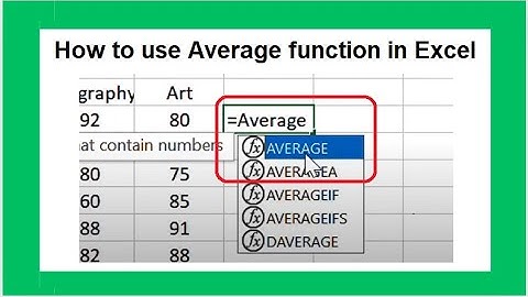 Excel AVERAGE Function Complete Guide (AVERAGEA, AVERAGEIF, AVERAGEIFS)