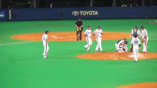2010/03/01 中日×ロッテ 吉見負傷