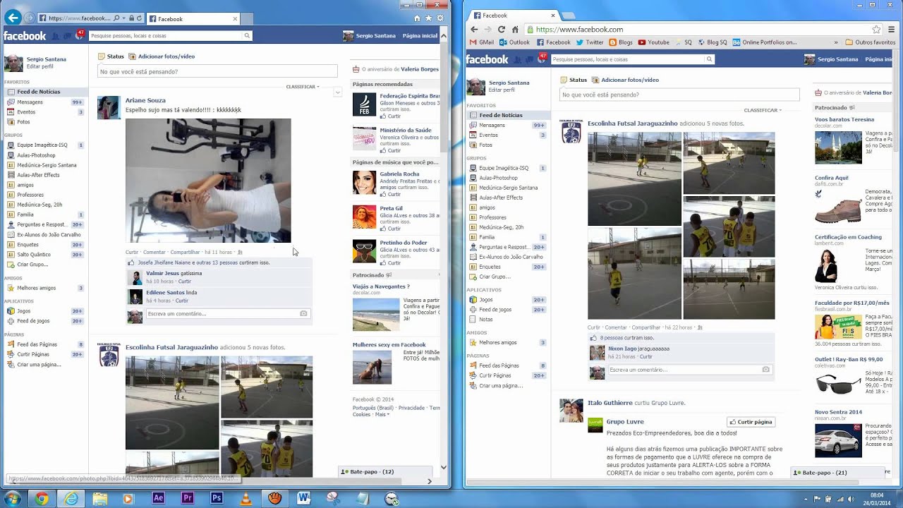 Explorer vs Google Chrome YouTube