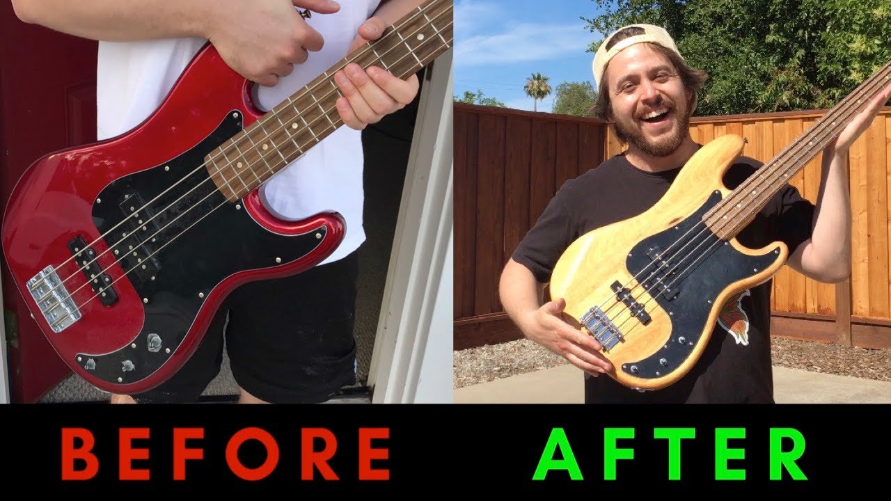 How To Remove Paint Off A Bass And Electric Guitar YouTube