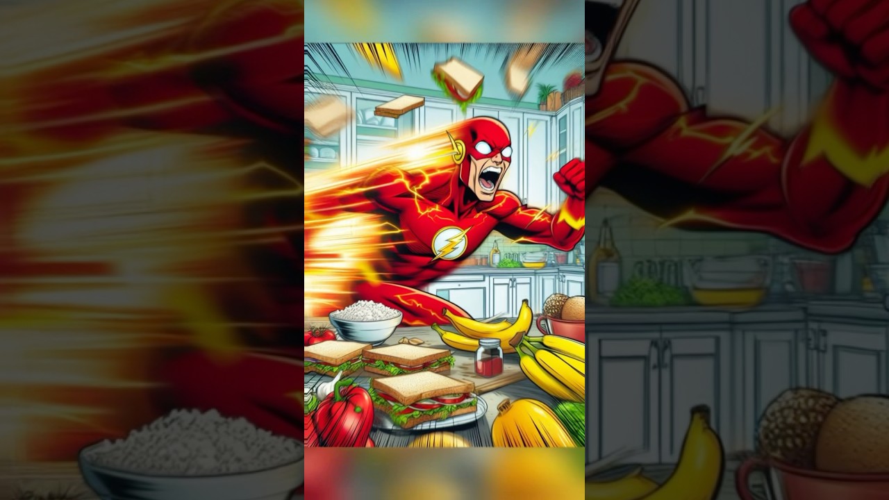 Flash Ensina a Fazer Sanduíche (Em 5 Segundos!) ⚡️ #dc #heroisdc