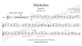Video thumbnail of "Schumann : Stückchen, op. 68, no. 5 - Violin"