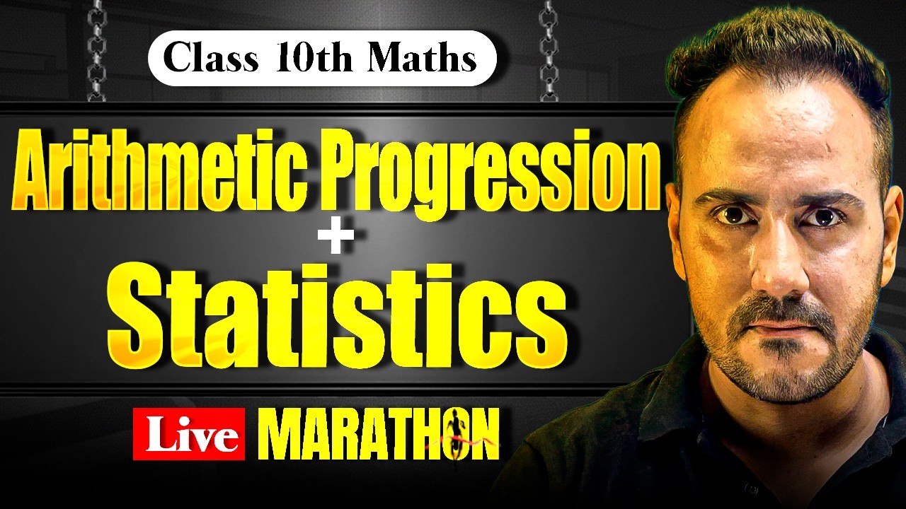 Class 10th Arithmetic progression and Statisitcs Super One Shot 🔥 | by  Ushank Sir