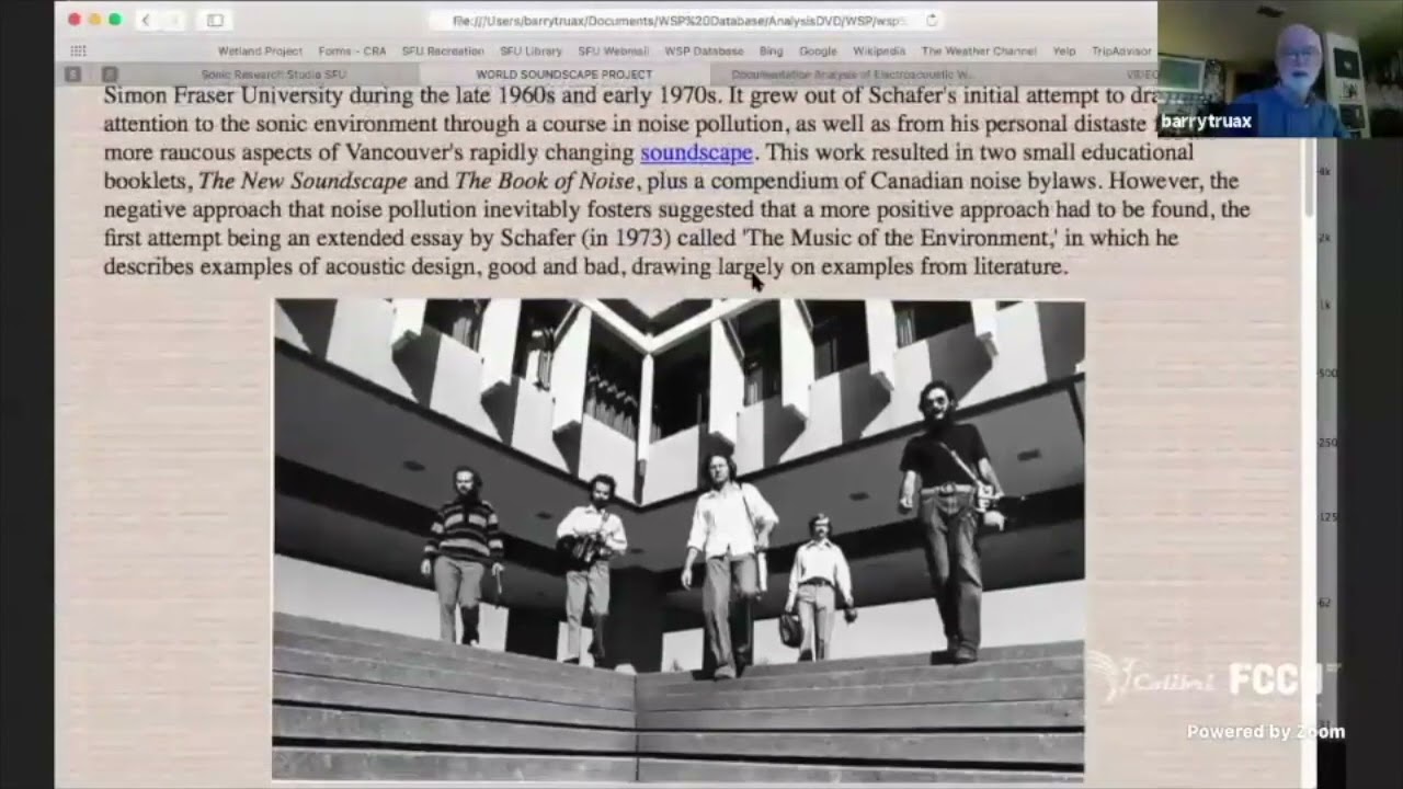BARRY TRUAX Soundscape Composition: From the Real to the Virtual