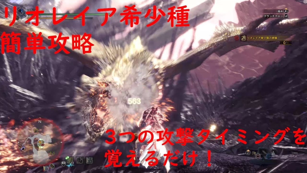 Mhw Ib リオレイア希少種ソロハンマー簡単必勝攻略法 Youtube