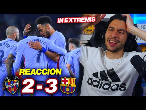 REACCIONES DE UN HINCHA Levante vs Barcelona 2-3 *3 PENALTIS*