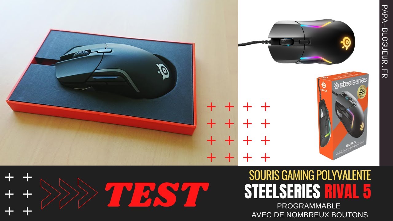 Test : SteelSeries Rival 5 souris gamer polyvalente 
