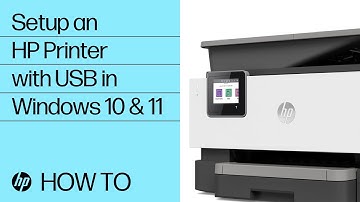 How to Set Up an HP Printer using a USB Connection in Windows 10 or 11 | HP Printers | HP Support