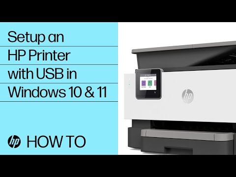 How to Set Up an HP Printer using a USB Connection in Windows 10 or 11 | HP Printers | @HPSupport