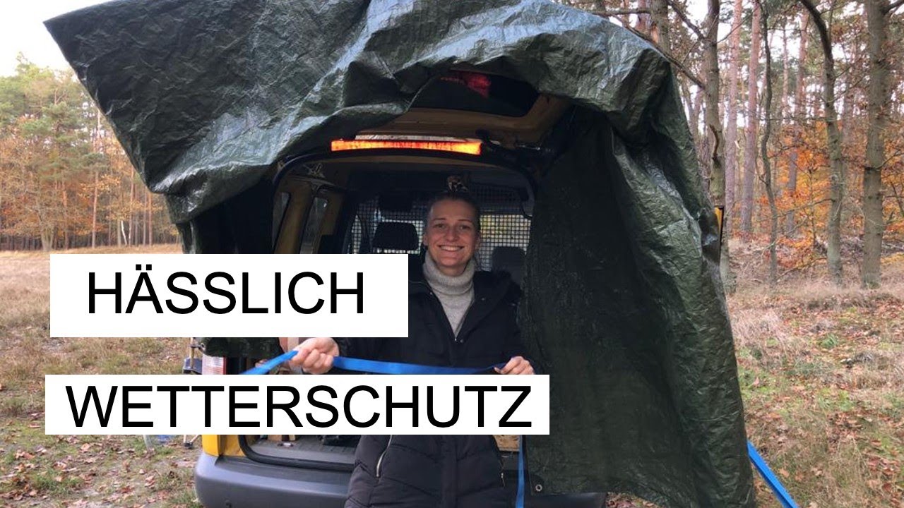 Post Caddy. Hässlichster  Regenschutz!