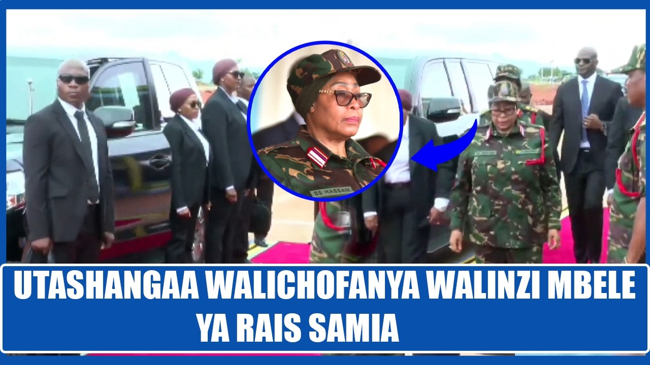 TAZAMA TUKIO KUBWA LAIBUKA MBELE YA RAIS SAMIA,UTASHANGAA  WALICHOKIFANYA WALINZI