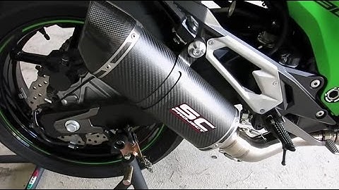 SC Project exhaust sound with/without Baffle (Kawasaki Z800)