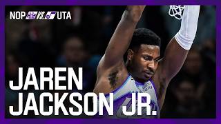 Jaren Jackson Jr scores 24 in home opener win against the Pelicans 🎥