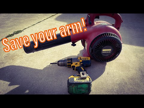Use a Drill to Start Your Blower, trimmer, etc