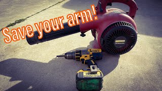 Use a Drill to Start Your Blower, trimmer, etc