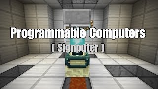 Programmable Computers in Vanilla Minecraft