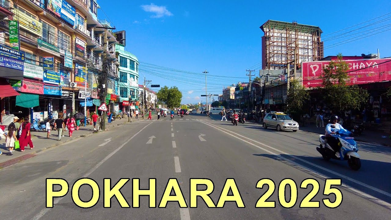 Pokhara City Drive 2025 - Sedi to Seti River Bridge, Nepal4K