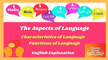 Characteristics and Functions of Language|Aspects of Language|MEG-04|Linguistics|BEGE 102