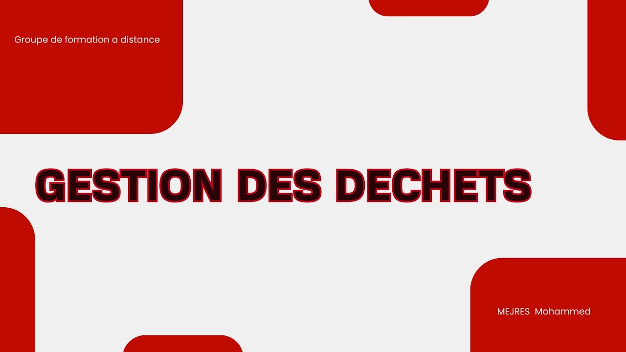 Gestion des déchets hospitalier