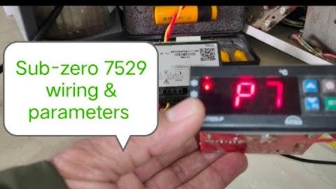Sub-zero 7529p parameters & wiring! How to set defrosting parameters on Sub-zero 7529p!