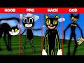 Cartoon Cat |NOOB VS PRO VS HACKER VS GOD | Minecraft Pixel art