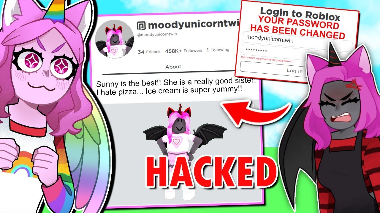 *HACKING* My TWIN SISTER MOODYS Roblox Account !! (Roblox) - YouTube