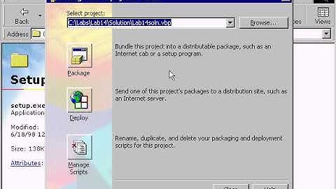 VB6 Package and Deployment Wizard Lab