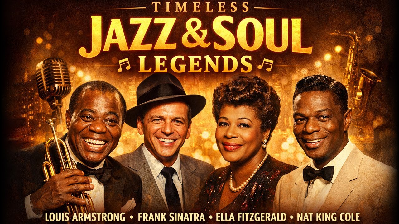 Timeless Jazz & Soul Legends 🎶 Louis Armstrong, Frank Sinatra, Ella Fitzgerald, Nat King Cole