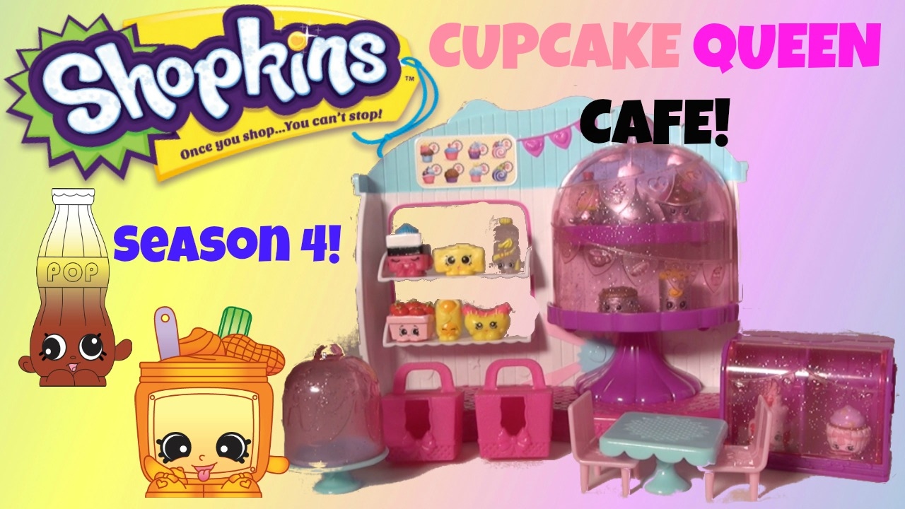 Shopkins Cupcake Queen Cafe Opening! Season 4 + EXCLUSIVE Silver Shopkins!