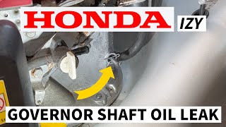 Honda Izy Oil Leak  Governor Shaft Oil Seal Install