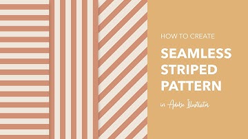 How to create a Seamless Striped Pattern in Adobe Illustrator