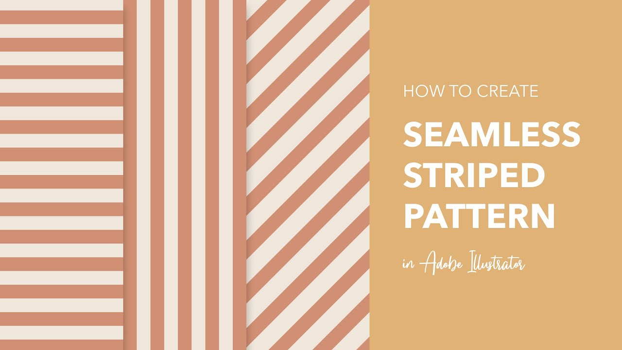 How to create a Seamless Striped Pattern in Adobe Illustrator