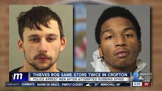 Two men arrested after robbing 7-Eleven twice in two days