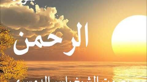 سورة الرحمن بصوت الشيخ / ياسر الدوسري 55