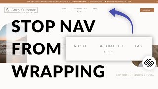 Fix Centered Header Layout Links Wrapping in Squarespace 7.1