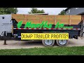 Sure Trac Dump Trailer!  Four month review and profit earned.