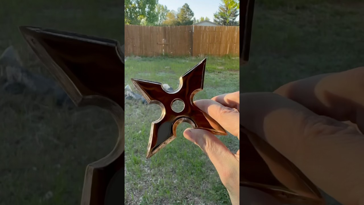 Casting a Bronze Ninja Star (Shuriken) out of Scrap 